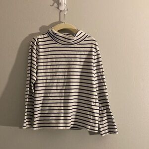 Boden Navy and White Striped Long Sleeve Tee